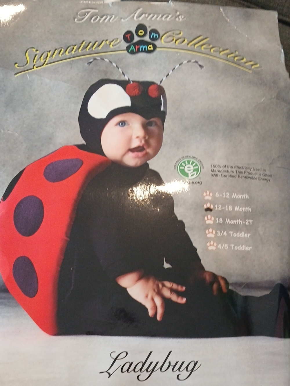 Tom Armas Signature Collection Baby Ladybug Halloween Costume Baby 12-18 Month